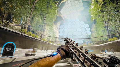 Atomic Heart PlayStation 5 first-person shooter sci-fi action game alternate Soviet Union setting robotic enemies open-world biomechanical combat polymer powers narrative-driven gameplay screenshot