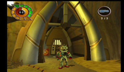 Ruff Trigger The Vanocore Conspiracy PS2 Sony PlayStation 2 action adventure platformer sci fi story anthropomorphic characters third person shooting puzzle solving exploration alien conspiracy gameplay cartoon style retro gaming PlayStation 2 software video game title gameplay