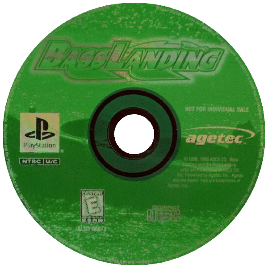 Bass Landing disc for PlayStation 1 (PS1) retro video game