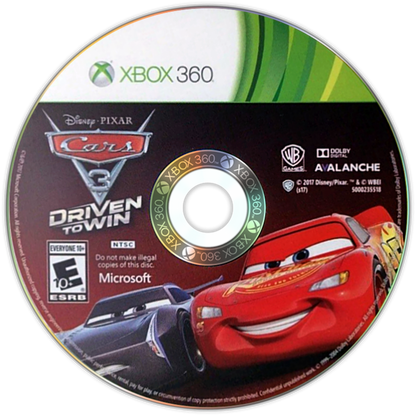 Cars 3: Driven to Win for Xbox 360 Disney Pixar racing game featuring Lightning McQueen arcade kart style racing multiplayer cups challenges family friendly gameplay disc