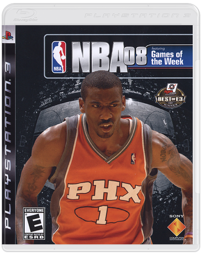 NBA 08 cover art for PlayStation 3 (PS3) video game