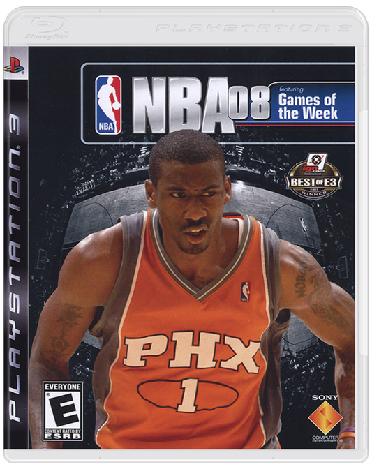 NBA 08 cover art for PlayStation 3 (PS3) video game