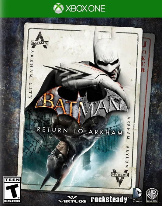 Batman: Return to Arkham cover art for Xbox One (XONE) video game