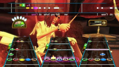 Guitar Hero Smash Hits Xbox 360 for rhythm music video game fans featuring classic rock songs iconic guitar tracks challenging note charts guitar drum bass and vocal gameplay multiplayer modes instrument controller support career progression and high energy musical performances collectible gaming appeal gameplay