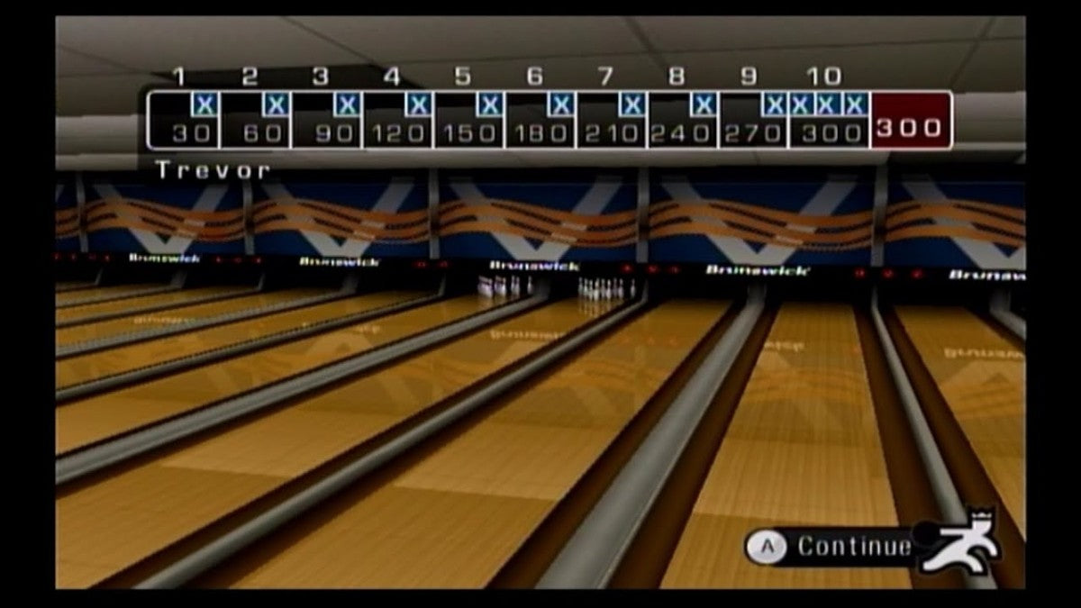 Brunswick Pro Bowling for PlayStation 2 with realistic bowling simulation and sports gameplay theme gameplay