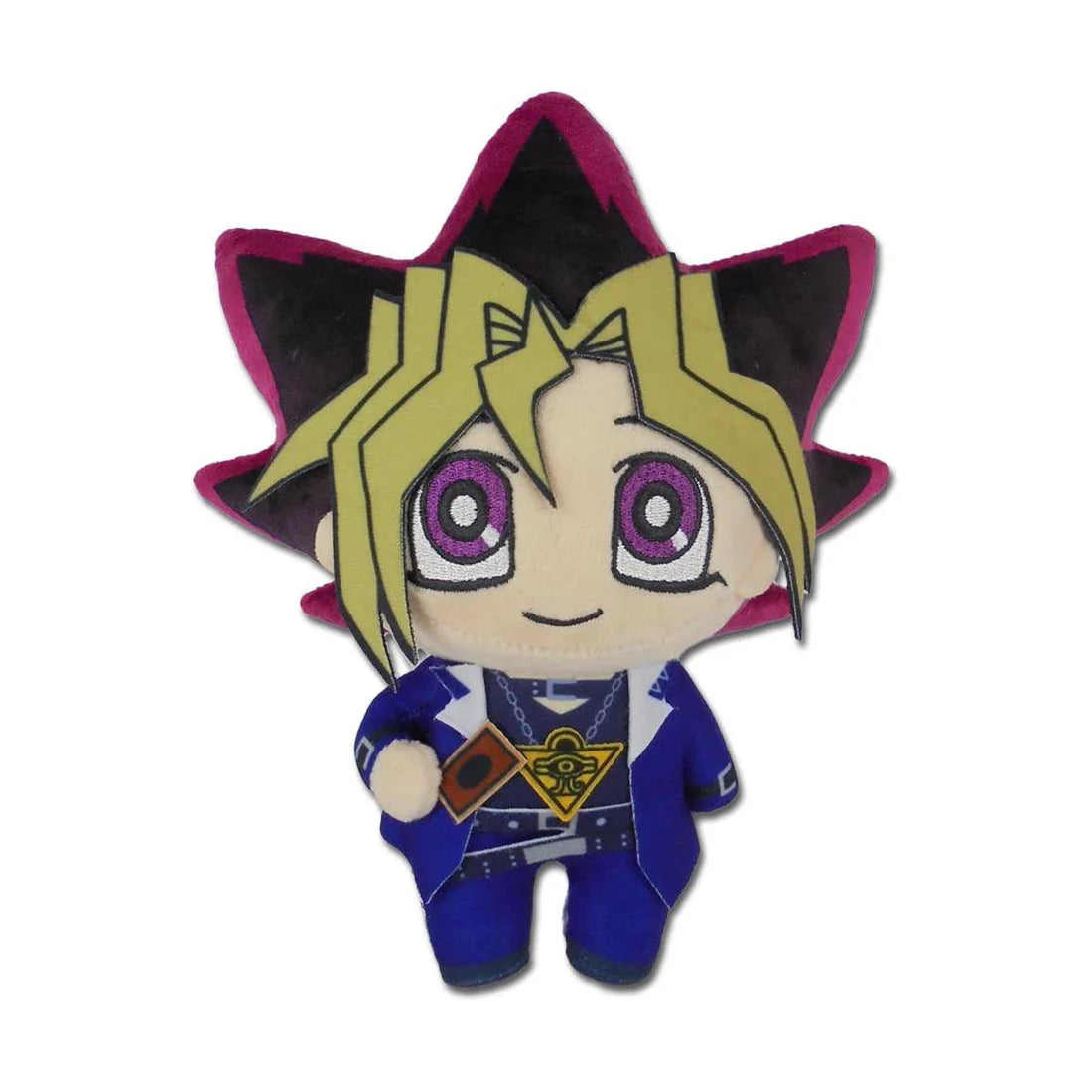 Yu Gi Oh Yugi Muto 8 inch plush featuring soft fabric and detailed anime inspired design perfect for fans and collectors