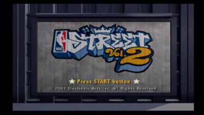 NBA Street Vol. 2 [Greatest Hits] – PlayStation 2 (PS2) arcade basketball sports video game title screen