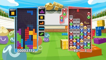 Puyo Puyo Tetris puzzle video game gameplay