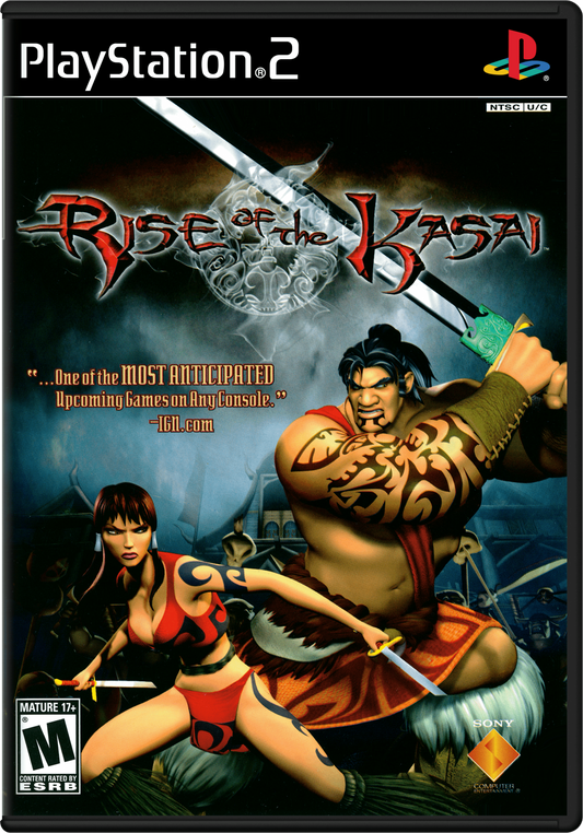 Rise of the Kasai – PlayStation 2 (PS2) video game cover image, action-adventure stealth game.