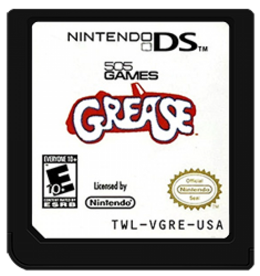 Grease cartridge for Nintendo DS (DS) musical rhythm party video game