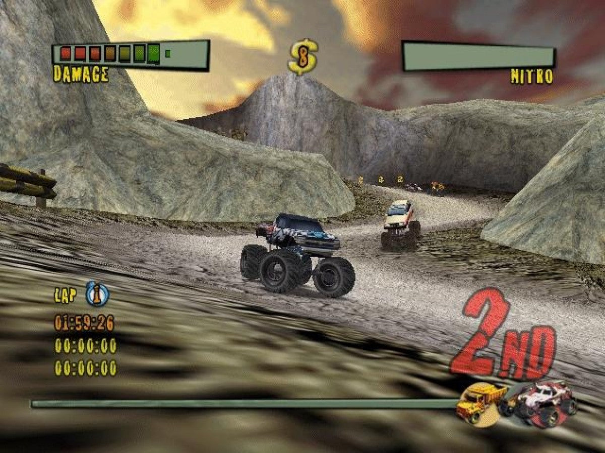 Monster Trux Offroad – Nintendo Wii (Wii) off-road monster truck racing arcade sports video game gameplay