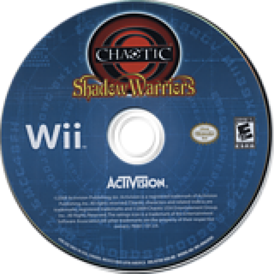 Chaotic: Shadow Warriors disc cover art for Nintendo Wii (Wii) video game