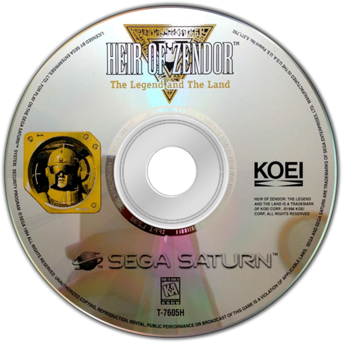 Heir of Zendor Sega Saturn turn based strategy RPG sci fi fantasy warfare tactical grid combat space empire storyline resource management units building exploration retro gaming Sega Saturn software video game title disc