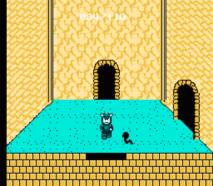 Deadly Towers retro NES video game Deadly Towers fantasy action adventure dungeon exploration sword combat classic RPG gameplay console title Nintendo Entertainment System release gameplay
