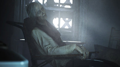 Resident Evil 7 Biohazard PlayStation Hits edition for the PlayStation 4 featuring first person survival horror gameplay with atmospheric exploration puzzle solving intense combat and a story driven experience set in the Baker family estate gameplay