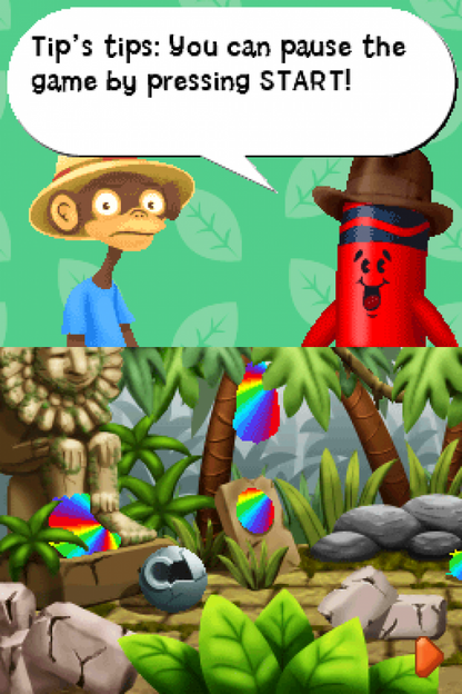 Crayola Treasure Adventures Nintendo DS for family adventure video game fans featuring creative exploration colorful environments treasure hunting mini games motion controls kid friendly gameplay puzzle solving imaginative challenges and collectible gaming appeal gameplay