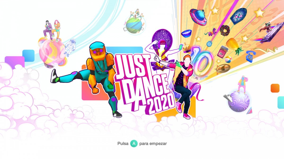 Just Dance 2020 title page for Nintendo Switch (NS) dance video game