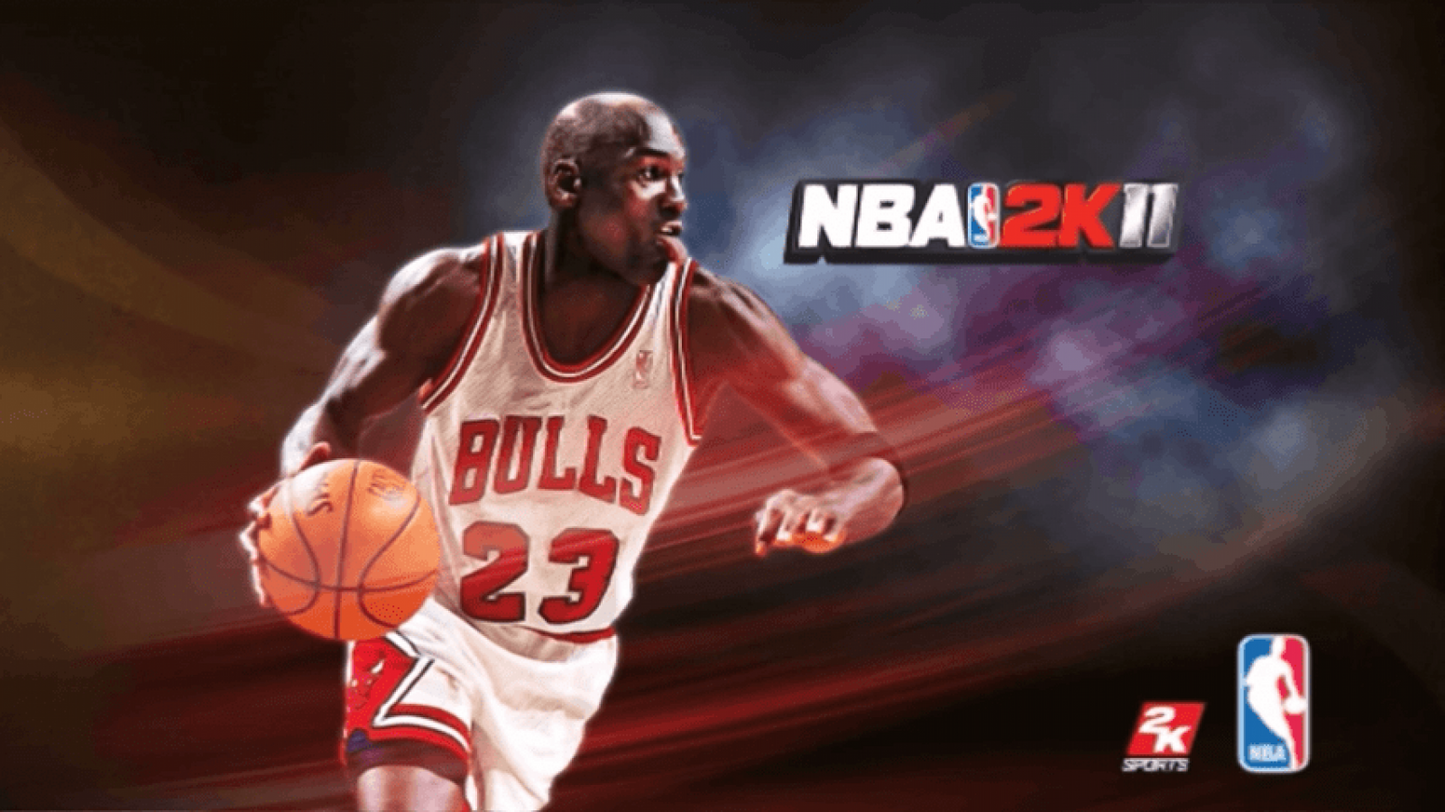 NBA 2K11 home screen for PlayStation Portable (PSP) basketball simulation game