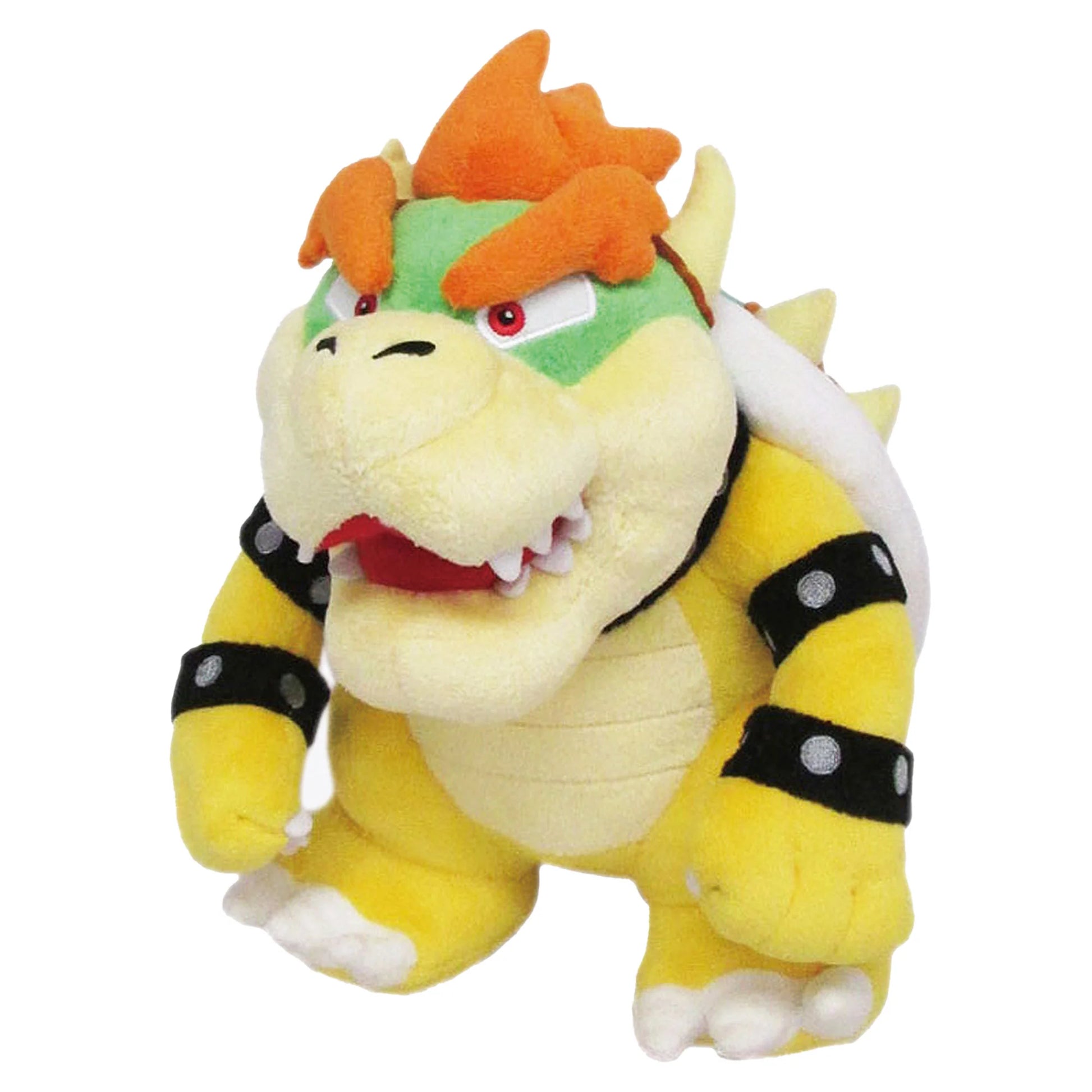 Bowser 10 Inch Plush inspired design featuring collectible Nintendo villain character plush aesthetic detailed spiked shell design soft stuffed craftsmanship iconic king of the Koopas styling colorful gaming collectible and display presentation front 