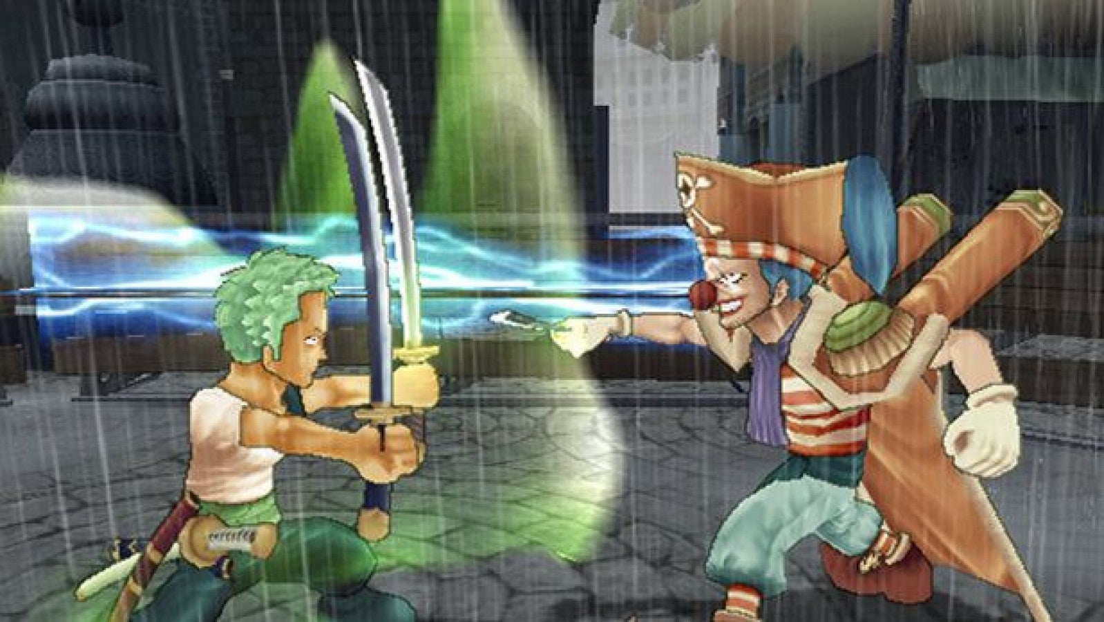 One Piece: Grand Battle – PlayStation 2 (PS2) video game gameplay, 3D fighting action game.