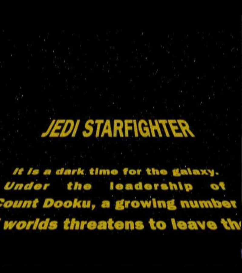 Star Wars: Jedi Starfighter – PlayStation 2 (PS2) video game gameplay, space combat action.