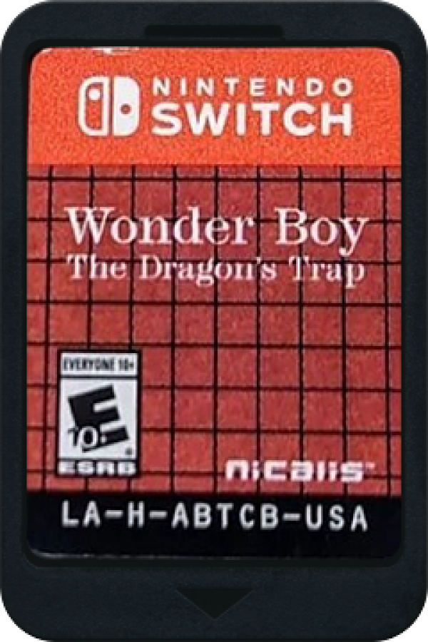 Wonder Boy The Dragon's Trap cartridge for Nintendo Switch (NS) video game