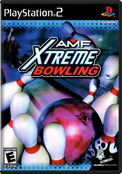 AMF Xtreme Bowling PS2 sports bowling video game cover art.