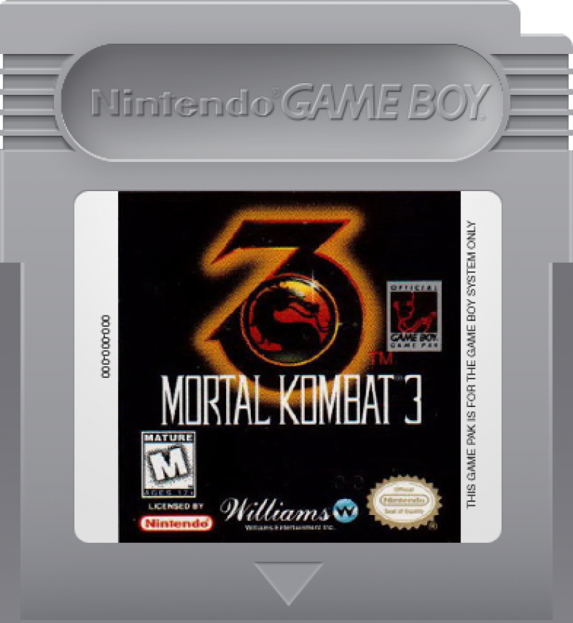 Mortal Kombat 3 Game Boy GB for retro video game enthusiasts featuring classic fighting gameplay one on one arcade combat iconic characters special moves tournament battles handheld action and collectible gaming appeal cartridge