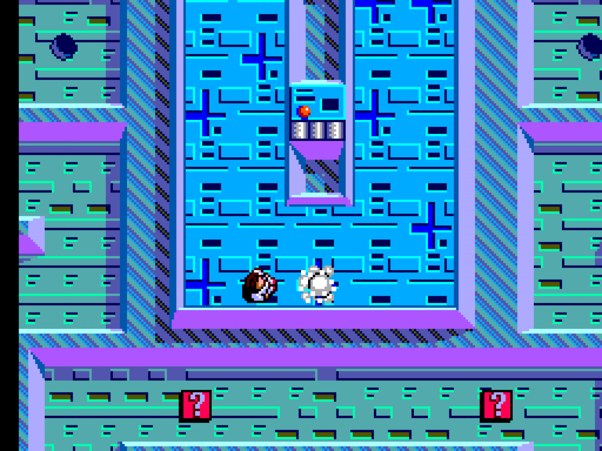 Maze Hunter 3D Sega Master System SMS for arcade action adventure video game fans featuring three dimensional maze exploration enemy battles weapon upgrades power ups challenging labyrinths futuristic environments and classic Sega Master System gameplay collectible retro gaming appeal gameplay