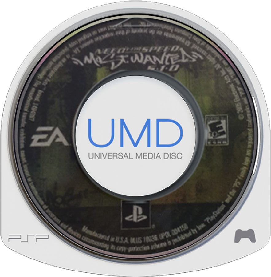 LocalID_34127 Need for Speed Most Wanted 5-1-0 UMD game cover for Playstation Portable video game. 
