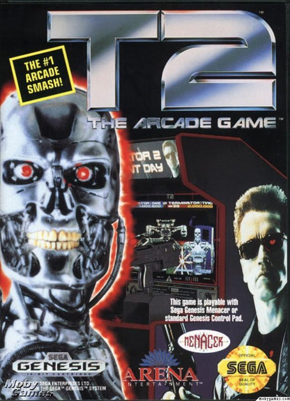 T2: The Arcade Game cover art for Sega Genesis (GEN) video game