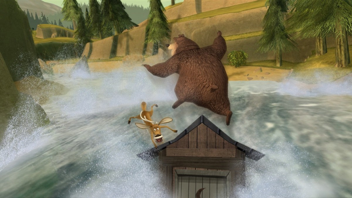 Open Season gameplay for GameCube game featuring family-friendly action adventure gameplay based on the animated movie