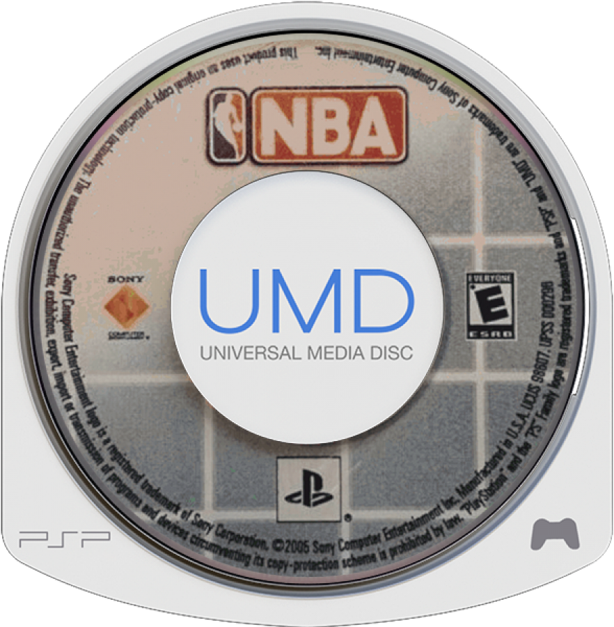 NBA PSP sports basketball video game disc 