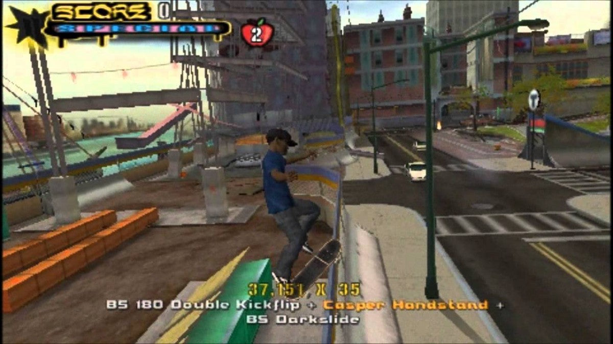 Tony Hawk’s Underground 2 Remix PSP game featuring fast-paced skateboarding action, classic trick-based gameplay, and portable versions of fan-favorite levels gameplay