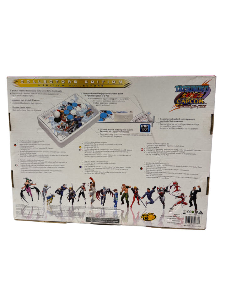 Tatsunoko vs Capcom Wii fight stick bundle featuring arcade-style controller and crossover fighting game for Nintendo Wii 