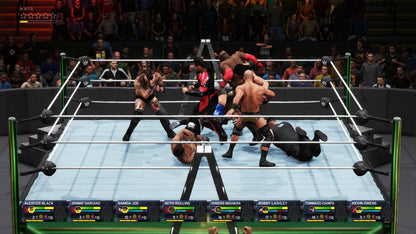 WWE 2K20 Xbox One video game, professional wrestling sports simulation, WWE superstars and career modes, multiplayer gameplay, console title gameplay screenshot