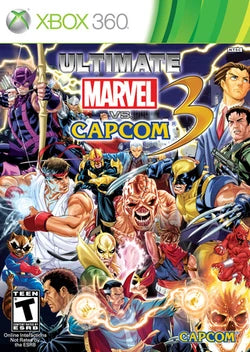 Ultimate Marvel vs Capcom 3 cover art for Xbox 360 (X360) video game