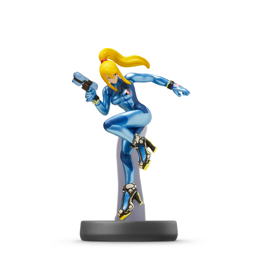 Zero Suit Samus Super Smash Bros Amiibo loose Nintendo figure
