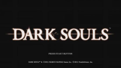 Dark Souls start screen for Xbox 360 (X360) action role-playing video game