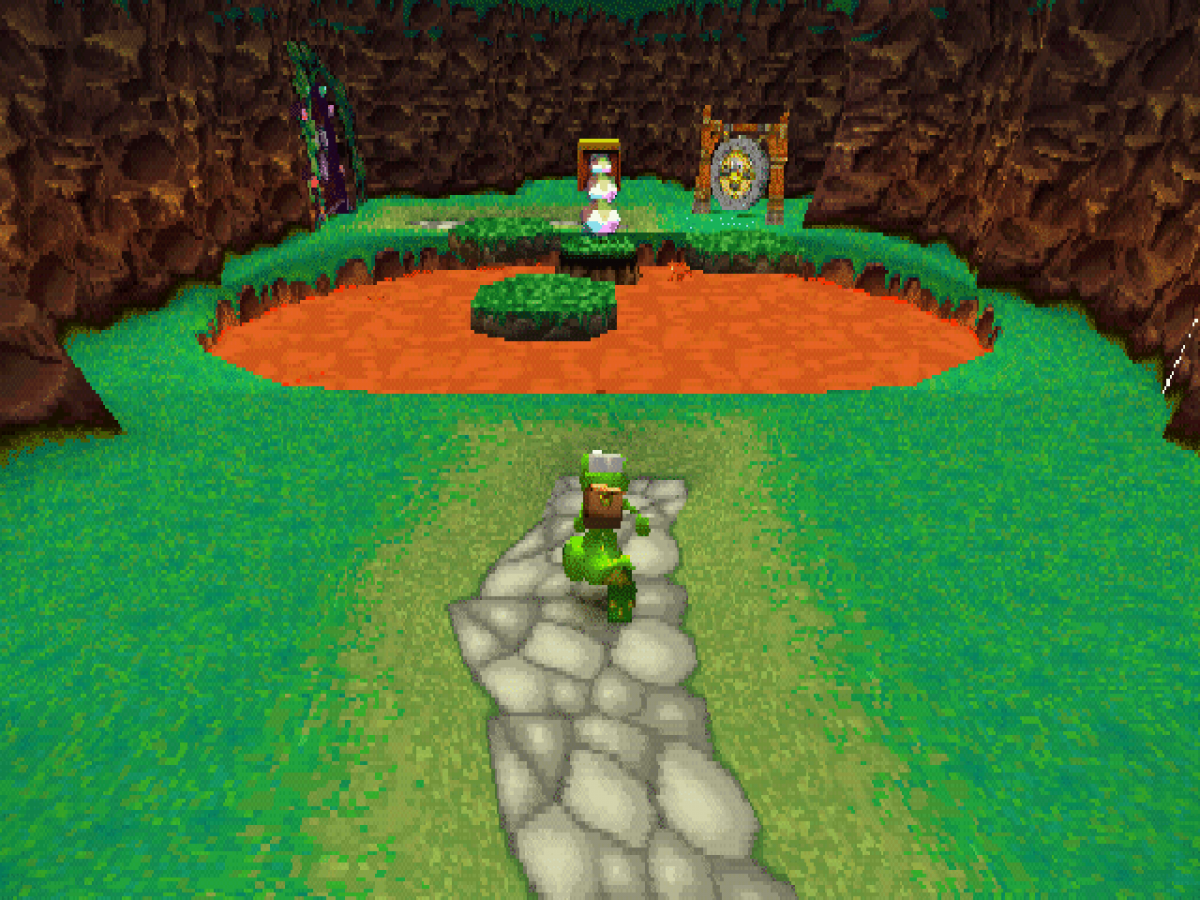 Croc: Legends of the Gobbos gameplay image for PlayStation 1 (PS1) retro video game