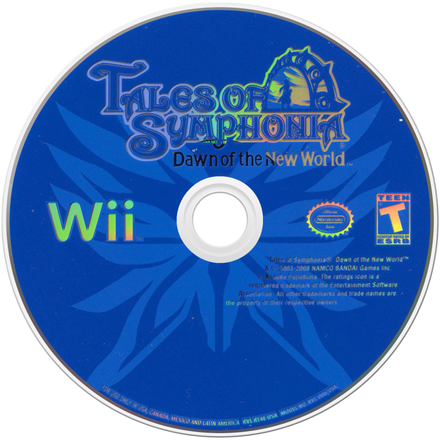 Tales of Symphonia: Dawn of the New World – Nintendo Wii (Wii) action role-playing fantasy adventure video game disc