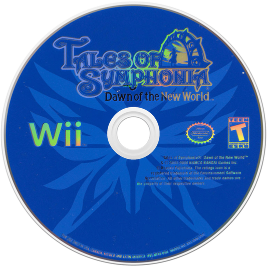Tales of Symphonia: Dawn of the New World – Nintendo Wii (Wii) action role-playing fantasy adventure video game disc