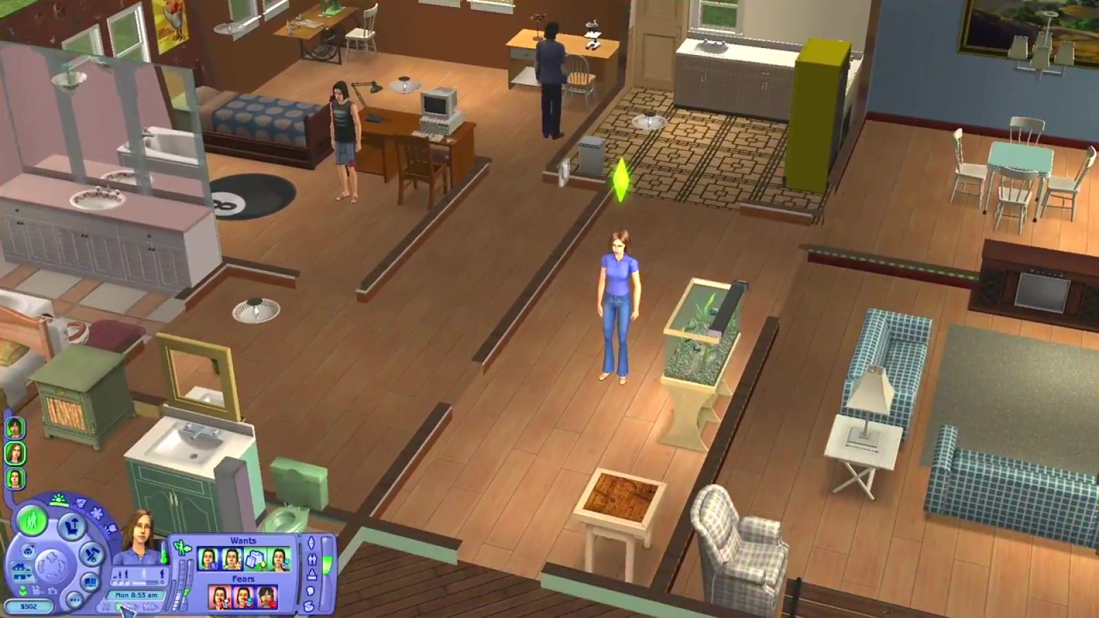 The Sims: Bustin' Out for original Xbox life simulation game featuring career progression open neighborhood exploration character customization social interactions story mode gameplay 