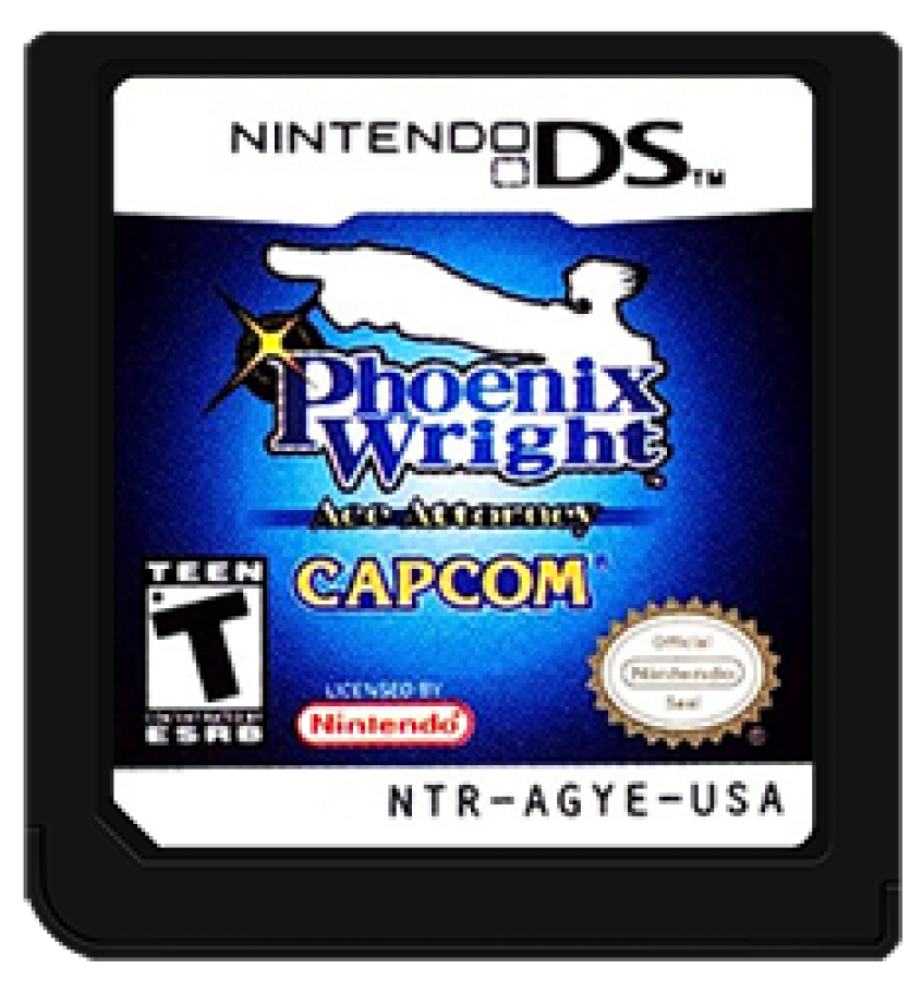 Phoenix Wright: Ace Attorney cartridge for Nintendo DS (DS) courtroom visual novel adventure video game