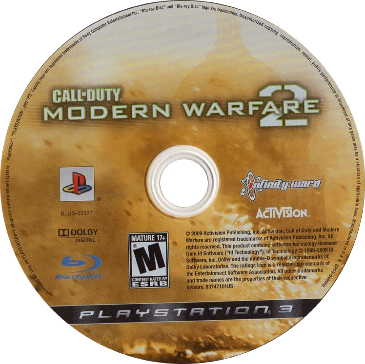 Call of Duty Modern Warfare 2 retro PlayStation 3 video game Call of Duty military first person shooter online multiplayer tactical combat cinematic campaign console title PlayStation 3 release disc