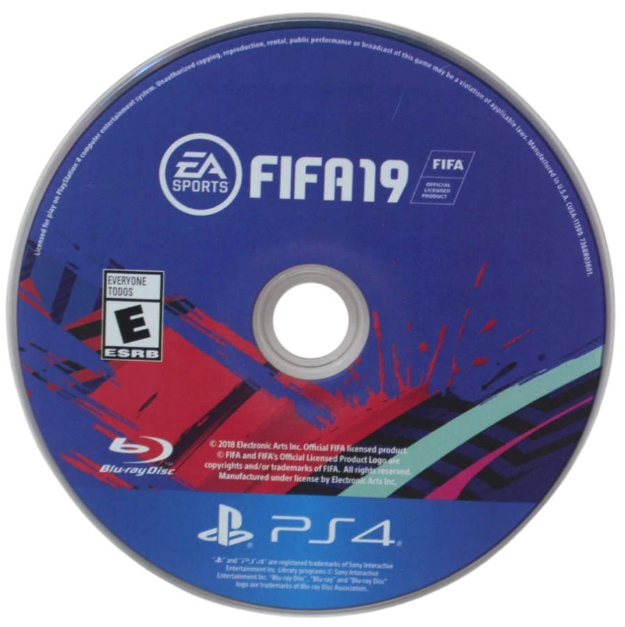 Madden NFL 19 & FIFA 19 – PlayStation 4 (PS4) video game disc, sports game bundle.