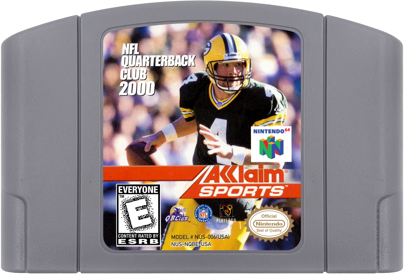 NFL Quarterback Club 2000 cartridge for Nintendo 64 N64 video game