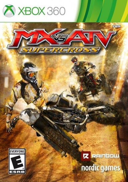 MX vs. ATV: Supercross cover art for Xbox 360 (X360) off-road racing video game