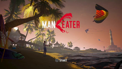 Maneater – Nintendo Switch (NS) title page for video game for NS