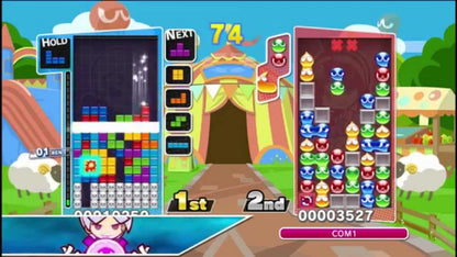 Puyo Puyo Tetris puzzle video game gameplay